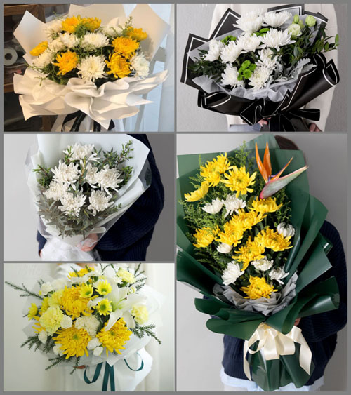 湖南永州道县白芒铺镇黑泥山村白事花束代送